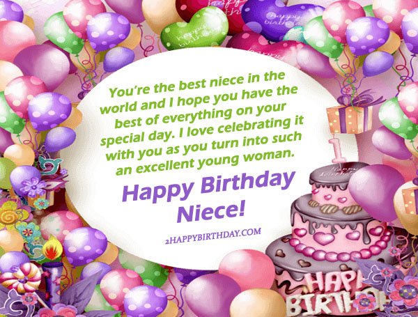 25 Happy Birthday Niece Sweet Quotes And Messages 2happybirthday