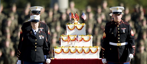 Maine-corps-Birthday-cake-cutting-ceremony-conventional-ball