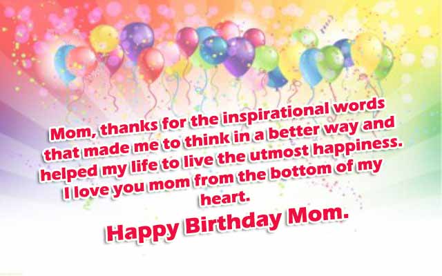 Happy Birthday Mom Image Quote