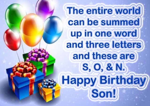 Happy Birthday Son Wishes From A Mom