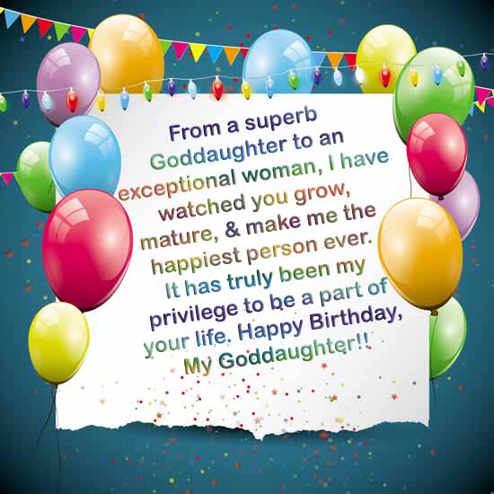 Happy Birthday God Daughter Quotes Happy Birthday To My Goddaughter Wishes & Quotes - 2Happybirthday