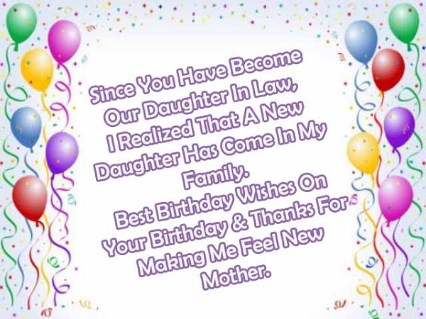 Sweet Birthday Wishes Messages For Daughter In Law 2happybirthday