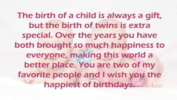 Happy Birthday Twins Wishes Quotes 2happybirthday