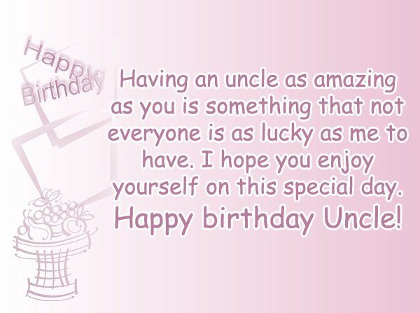 Wishing My Uncle a Happy Birthday