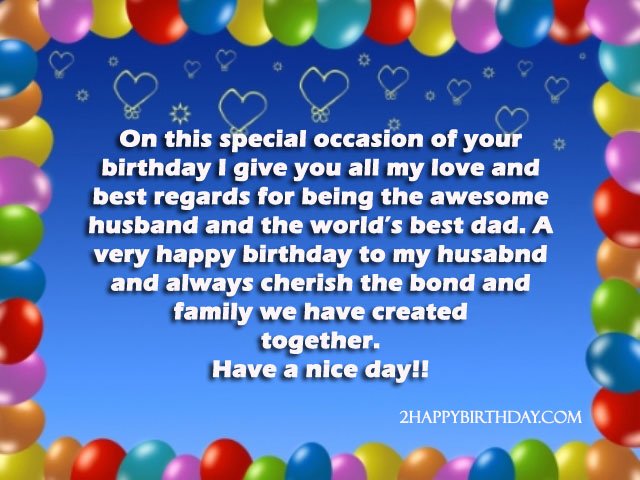 birthday wishes for husband and father