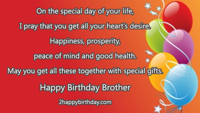 birthday wish for my brother