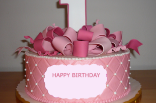 Happy 1st Birthday Cake For Daughter With Name - 2HappyBirthday