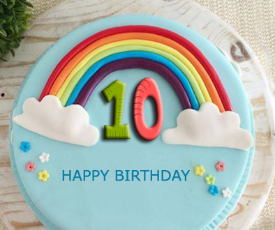 10th Birthday Cake With Name 2happybirthday