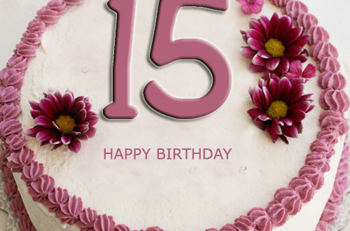 Happy 15th Birthday Cake With Name Editor 2happybirthday