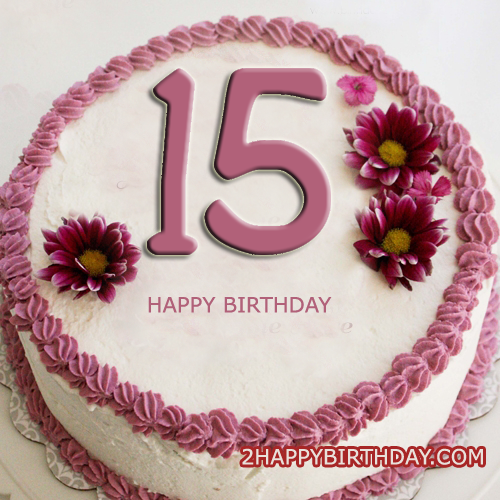 Happy 15th Birthday Cake With Name Editor - 2HappyBirthday, happy birthday cake images with name editor download