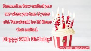 Top 50th Birthday Wishes & Messages - 2HappyBirthday