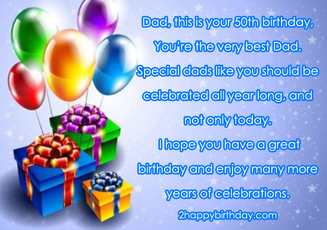 Top 50th Birthday Wishes \u0026 Messages  2HappyBirthday