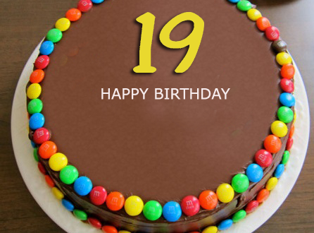 Happy 19th Birthday Cake With Name Editor 2happybirthday