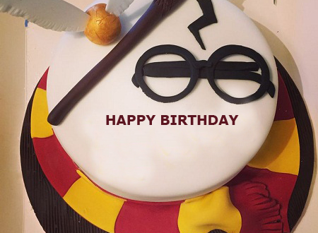 Harry Potter Themed Birthday Cake With Name 2happybirthday